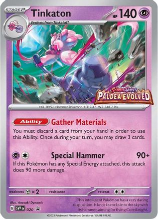 Tinkaton - 020 (Prerelease) 20 - [SV Scarlet & Violet Promo Cards] Holofoil