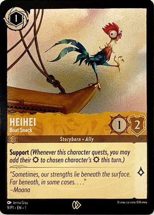 Heihei - Boat Snack (9) Cold Foil - Disney Lorcana Promo Cards