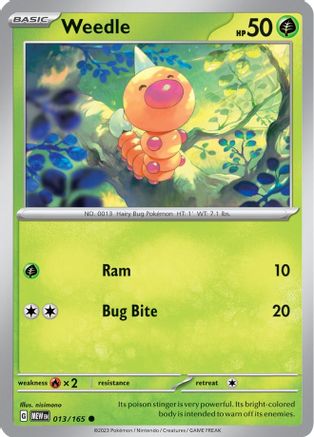 Weedle (013/165) [Écarlate et Violet : 151] 