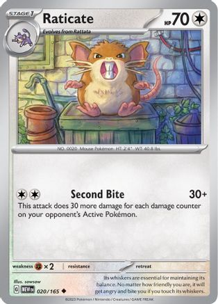 Raticate (020/165) [Écarlate et Violet : 151] 