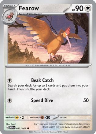 Fearow (022/165) [Écarlate et Violet : 151] 