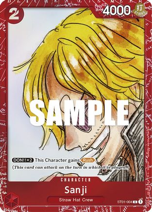 Sanji (Premium Card Collection -ONE PIECE FILM RED Edition-) (ST01-004) - One Piece Promotion Cards