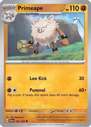 Primeape (107/193) (Cosmos Holo) [Scarlet & Violet: Paldea Evolved]