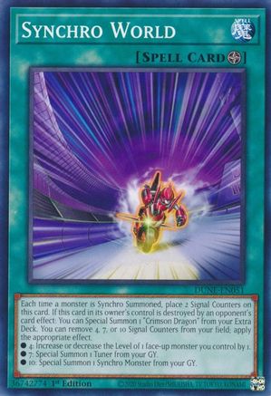 Synchro World (DUNE-EN051) - Duelist Nexus 1st Edition
