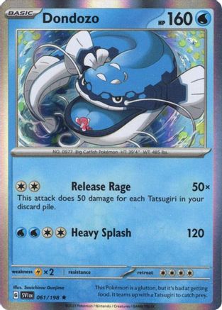 Dondozo (061/198) (Line Holo) [Écarlate et Violet : Ensemble de base] 
