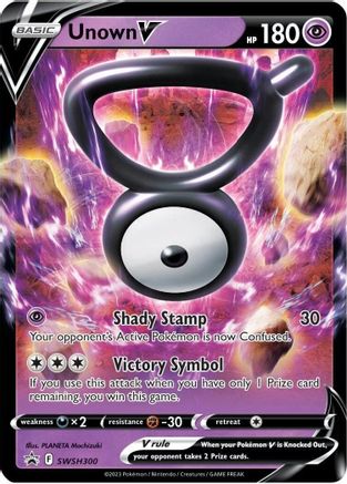 Unown V - SWSH300 SWSH300 - [SWSH Sword & Shield Promo Cards] Holofoil