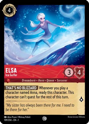 Elsa - Ice Surfer (109/204)  - The First Chapter