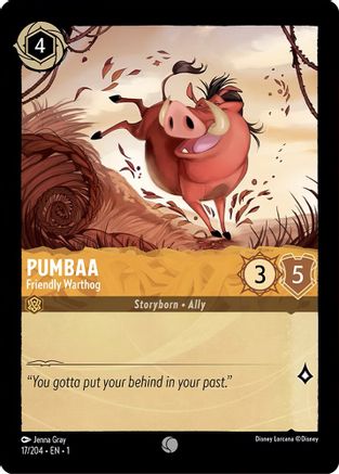 Pumbaa - Friendly Warthog (17/204)  - The First Chapter
