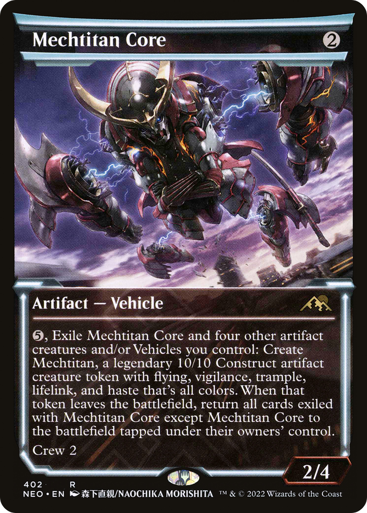 Mechtitan Core (NEO-402) - [Kamigawa: Neon Dynasty]: (Showcase) Foil