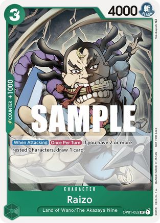 Raizo (Event Pack Vol. 2) [Cartes promotionnelles One Piece] 