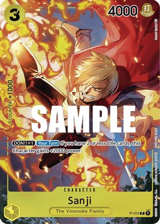 Sanji (Event Pack Vol. 2) (P-034) - One Piece Promotion Cards