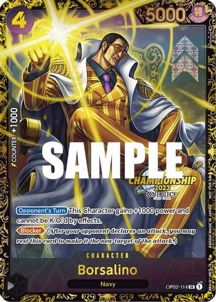 Borsalino (Championship 2023) (OP02-114) - One Piece Promotion Cards