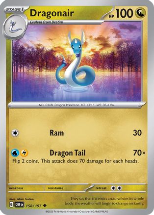 Dragonair (158/197) [Écarlate et Violet : Flammes d'Obsidienne] 