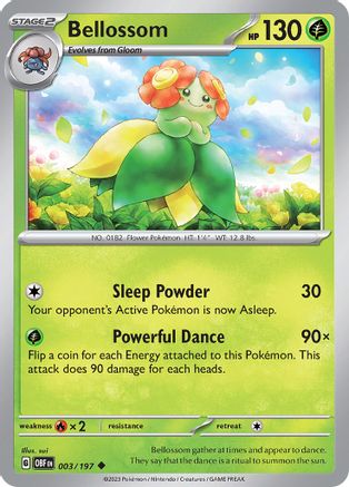 Bellossom (003/197) [Écarlate et Violet : Flammes d'Obsidienne] 