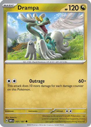 Drampa (161/197) [Écarlate et Violet : Flammes d'Obsidienne] 