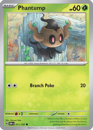 Phantump (011/197) [Écarlate et Violet : Flammes d'Obsidienne] 