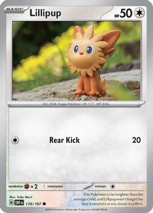 Lillipup (170/197) [Écarlate et Violet : Flammes d'Obsidienne] 