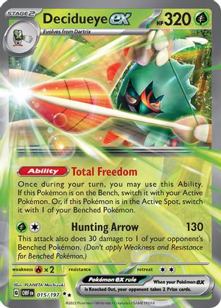 Decidueye ex (015/197) [Écarlate et Violet : Flammes d'Obsidienne] 