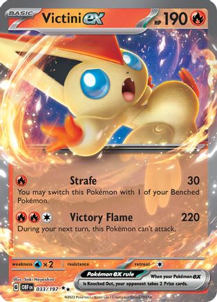 Victini ex (033/197) [Écarlate et Violet : Flammes d'Obsidienne] 