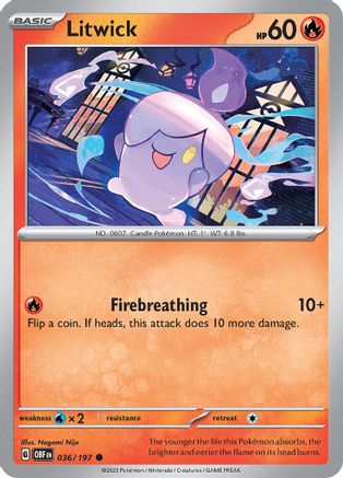 Litwick (036/197) [Écarlate et Violet : Flammes d'Obsidienne] 