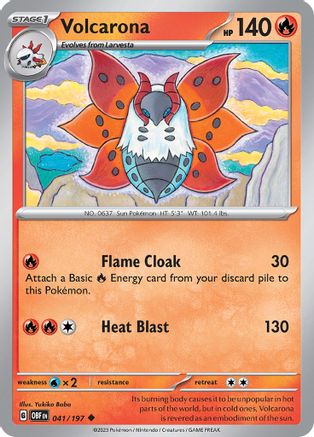 Volcarona (041/197) [Écarlate et Violet : Flammes d'Obsidienne] 