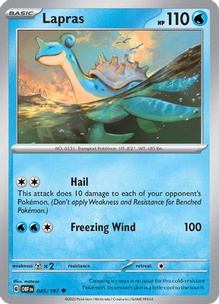 Lapras (045/197) [Écarlate et Violet : Flammes d'Obsidienne] 