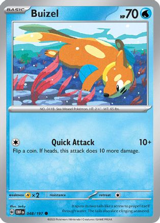 Buizel (048/197) [Écarlate et Violet : Flammes d'Obsidienne] 