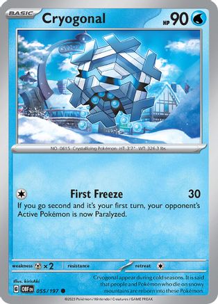 Cryogonal 55 - [SV03 Obsidian Flames]
