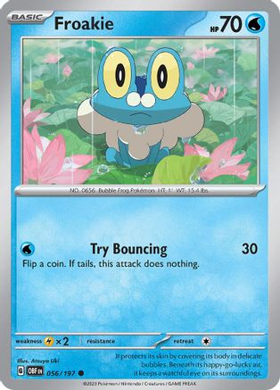 Froakie (056/197) [Écarlate et Violet : Flammes d'Obsidienne] 