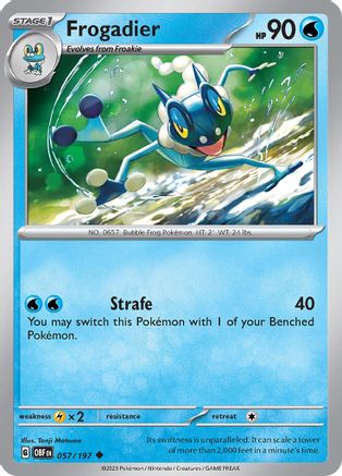 Frogadier (057/197) [Écarlate &amp; Violet : Flammes d'Obsidienne] 