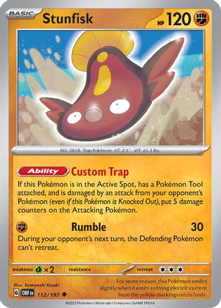 Stunfisk 112 - [SV03 Obsidian Flames]