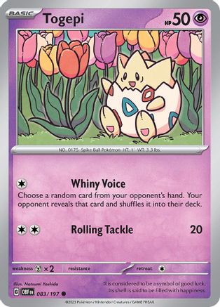 Togepi 83 - [SV03 Obsidian Flames]