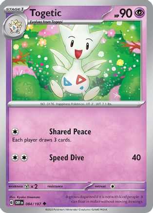 Togetic (084/197) [Écarlate et Violet : Flammes d'Obsidienne] 