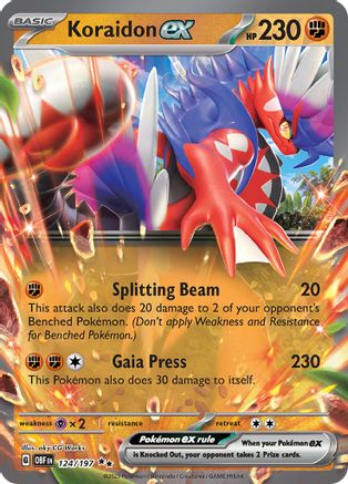 Koraidon ex (124/197) [Scarlet & Violet: Obsidian Flames]