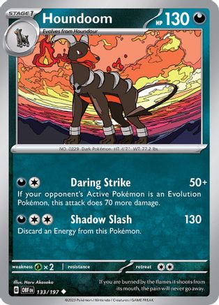 Houndoom (133/197) [Écarlate et Violet : Flammes d'Obsidienne] 