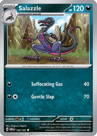 Salazzle 140 - [SV03 Obsidian Flames]