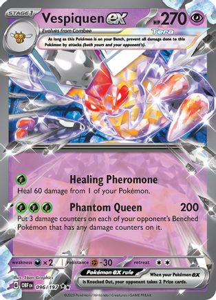 Vespiquen ex (096/197) [Écarlate et Violet : Flammes d'Obsidienne] 