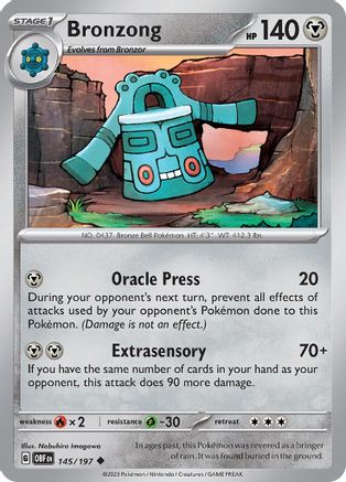 Bronzong (145/197) [Écarlate et Violet : Flammes d'Obsidienne] 