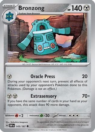 Bronzong 145 - [SV03 Obsidian Flames]