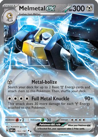 Melmetal ex (153/197) [Écarlate et Violet : Flammes d'Obsidienne] 