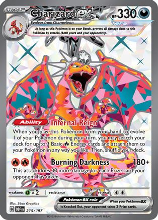 Charizard ex (215/197) [Écarlate et Violet : Flammes d'Obsidienne] 