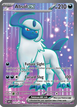 Absol ex (214/197) [Écarlate et Violet : Flammes d'Obsidienne] 