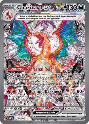 Charizard ex (223/197) [Écarlate et Violet : Flammes d'Obsidienne] 