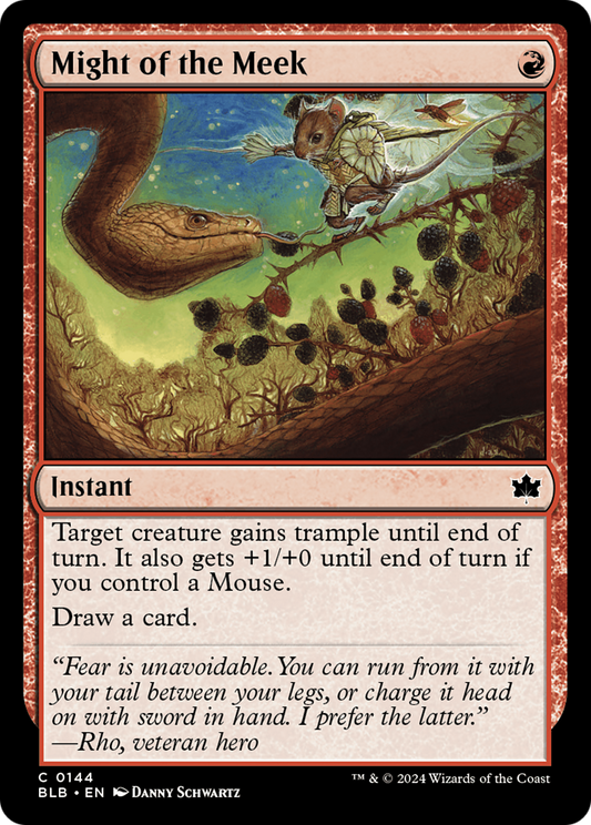 Might of the Meek (BLB-144) - [Bloomburrow] Foil