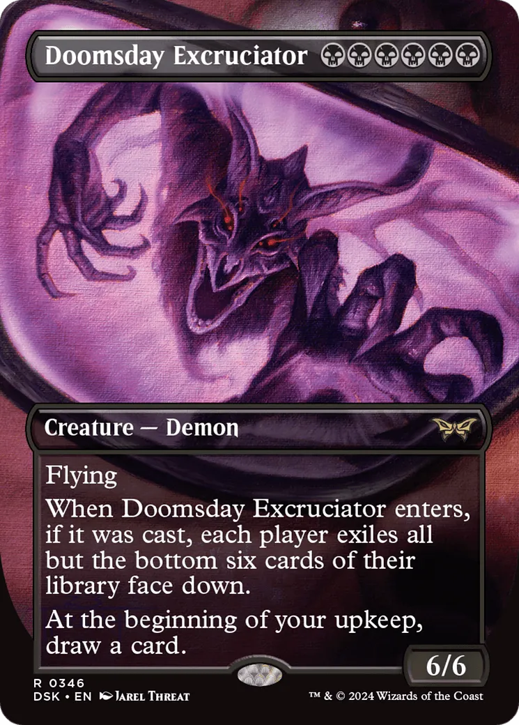 Doomsday Excruciator (DSK-346) - [Duskmourn: House of Horror] (Borderless) Foil