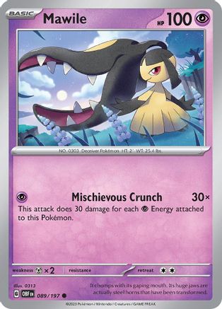 Mawile (089/197) [Écarlate et Violet : Flammes d'Obsidienne] 