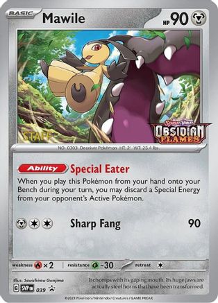 Mawile - 039 (Prerelease) [Staff] 39 - [SV Scarlet & Violet Promo Cards] Holofoil