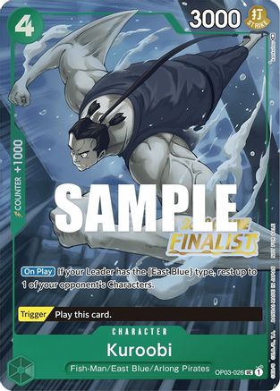 Kuroobi (Online Regional 2023) [Finalist] (OP03-026) - One Piece Promotion Cards
