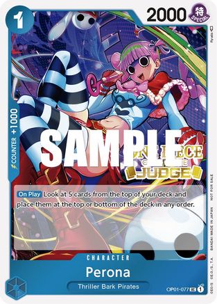 Perona (Judge Pack Vol. 2) (OP01-077) - One Piece Promotion Cards