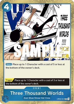 Three Thousand Worlds (Judge Pack Vol. 2) (OP03-057) - One Piece Promotion Cards